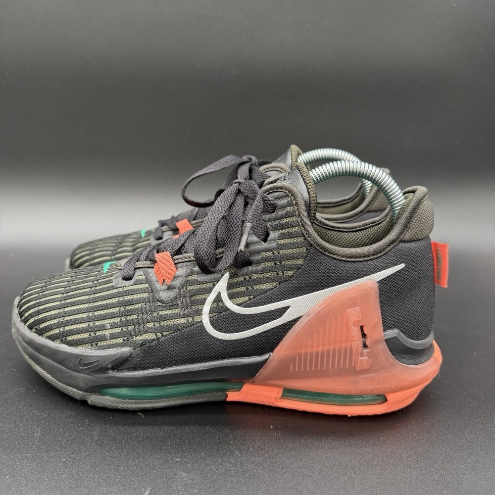 Nike Mens Lebron Witness 6 CZ4052-001 Black Basketball Shoes Sneakers Size 7y